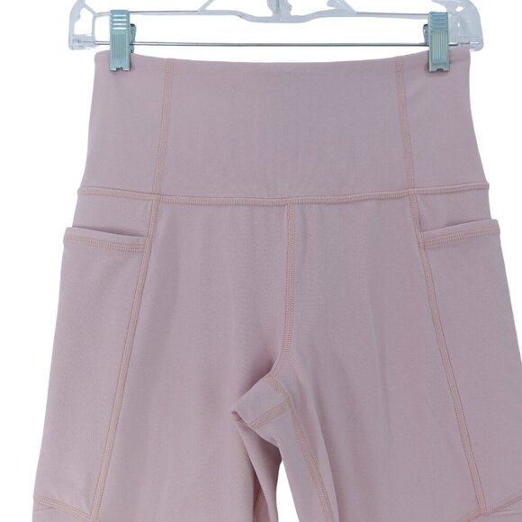 Athleta Inclination Moto Tights Sz S Pink Powervita Athleisure Stretch Gym Yoga - Picture 2 of 12